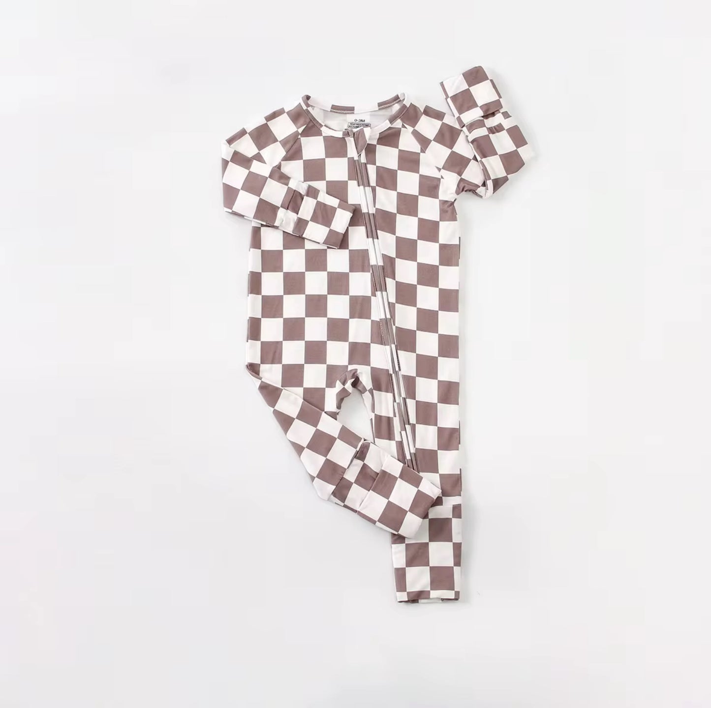 Checkered Baby Bamboo Sleeper
